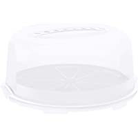 Rotho Fresh- campana de alta torta con capucha y asa de transporte- Plástico PP sin BPA- blanco- transparente- 35.5 x 34…